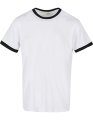 Ringer T-shirt Build Your Brand Basic BB022 white-black